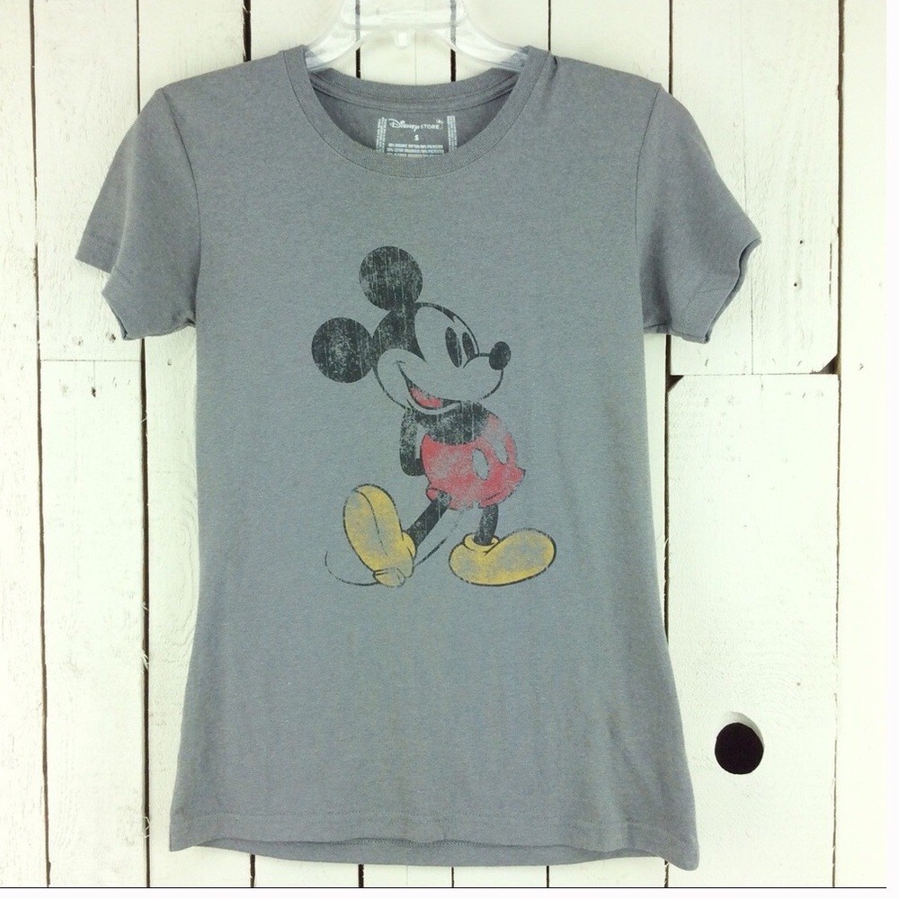 Disney Store Distressed Graphic Mickey Mouse T